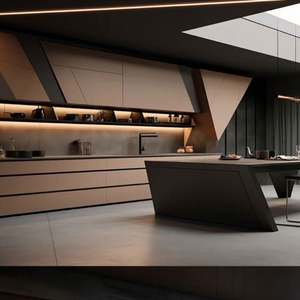 Meubles de cuisine sur mesure en bois massif, design moderne modulaire, taille personnalisée - Product Image 2