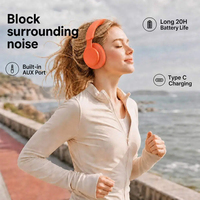 Casque sans fil supra-auriculaire et circum-auriculaire avec chipset JL, audio stéréo professionnel pour audiophiles, sport, voyage, DJ et appareils mobiles
