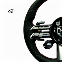 Volant de voiture de luxe de haute qualité avec bouton, adapté aux Mercedes-Benz 809Y GLK B C CLASS 223 AMG, personnalisable