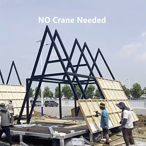 Casa Contenedor de Acero Desmontable con Techo Triangular y Completamente Amueblada para Soluciones de Proyectos y Uso Comercial - Product Image 4