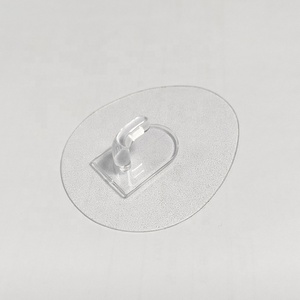 Có thể giặt tái sử dụng trong suốt không có móng tay không có khoan nhựa dính móc tự dính tường Sticker - Product Image 2