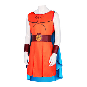Disfraz de cosplay de Star's Edge Hercules para adultos y niños, conjunto con capa azul, cinturón, protectores de muñeca, traje de anime de poliéster - Product Image 2