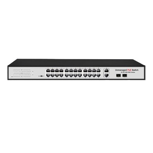 Conmutador POE de 24 canales, conmutador IP inteligente Wifi de 48V, 24 puertos, estándar, RJ45, 1000Mbps, conmutador de red Gigabit POE para cámara IP CCTV - Product Image 2