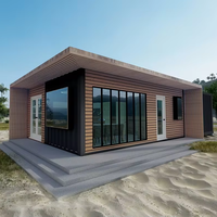 Maison duplex préfabriquée de 60 mètres carrés avec salle de bain, 2 chambres, maison préfabriquée moderne de luxe, autres constructions