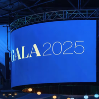 Écran LED incurvé pour événements en plein air, 500x1000mm, 4K HDR, 1000:1, mur vidéo, panneaux LED flexibles, concert, conférence