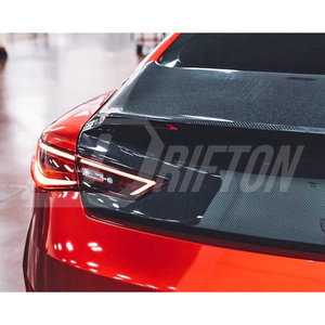 Envío Rápido FedEx |   Tapa de Maletero Trasero de Fibra de Carbono Estilo HighKick para Infiniti Q60, Tejido Twill 3K, Acabado Brillante con Protección UV - Product Image 4