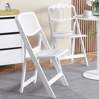 Chaise pliante en plastique très vendue, chaise de banquet, chaise d'extérieur, chaise en résine plastique intégrale, chaise de mariage pratique, chaises de réunion