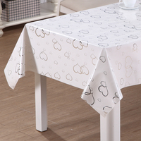 Nappe en PVC RNPT avec imprimé floral métallique dense et support en tissu pour tables de cuisine et de salle à manger