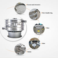 Neue Edelstahl-Vibrations sieb maschine Rotations mehls ieb für Kaffeebohnen Pulvers ieb Lebensmittel verarbeitung motor