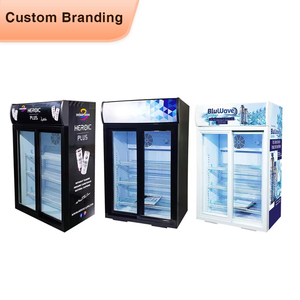 Meisda sc105l 105L trượt hai cửa kính thẳng đứng trưng bày tủ lạnh hiển thị mát cho siêu thị - Product Image 1