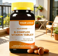 Comprimés de Vitamine B Complexe Premium : Soutient le Métabolisme Énergétique et la Santé du Système Nerveux, Bien-être Quotidien, Marque Privée OEM
