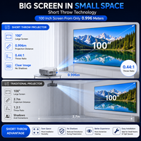 Proyector Láser 4K de Tiro Corto ODM, 5200 Lúmenes ANSI, Cine en Casa, Altavoces Integrados, Portátil, Garantía de 2 Años, MX-LK5200ST