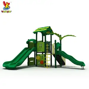Tuv mô hình trò chơi trẻ em trường học/Công viên giải trí thiết bị nhựa playhouses trẻ em playsets ngoài trời commecial sân chơi trượt