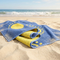 Custom Eco-Friendly Luxury 100% Cotton Yarn-Dyed Jacquard Beach Towel 450-550GSM 70x140-90x180cm Low MOQ 100pcs Bath Spa Hotel