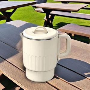 Hervidor Eléctrico Portátil Pequeño de Acero Inoxidable, Mini Hervidor Inalámbrico Plegable para Viajes, Uso en Exteriores, Hogar, Cocina y Hotel, Rotación de 360 Grados - Product Image 2