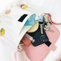 Tas Bahu Selempang Gaya Harajuku Jepang Korea Antik Tas Kasual Kecil Desain Lembut Lucu untuk Pelajar Perempuan