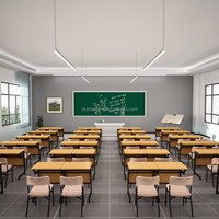 Ensemble de mobilier scolaire standard du gouvernement philippin, bureau et chaise, pour les élèves du primaire, du secondaire et des universités