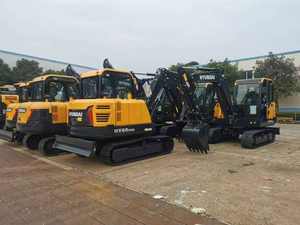 Nouvelle mini-excavatrice sur chenilles Hyundai HX60PRO d'origine coréenne avec moteur et pompe Kawasaki, garantie 1 an, en promotion - Product Image 6