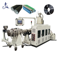Machine d'extrusion de plastique pour la fabrication de tuyaux souples, flexibles, ondulés, rigides, lisses en PE, PP, HDPE et de tubes à eau