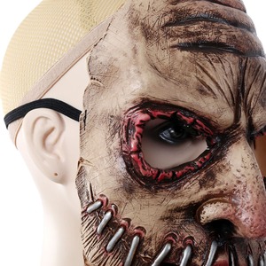 Máscara de Látex Suave con Costuras para Disfraz de Terror de Halloween, Decoración de Terrorista, Cosplay Horrible con Cicatrices - Product Image 4