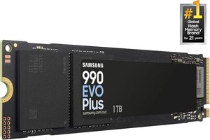 SAM 990 EVO Plus 1TB PCIe Gen5x2 M.2 2280 7150 MB/s SSD Internal Desktop SATA 3.0 TurboWrite 2.0 2.5" Logam Plastik 2ms Seek - Product Image 2
