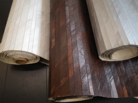 Papier peint naturel en écorce de bananier, écologique, sans formaldéhyde, fait à la main, brun, pour villa, hôtel, salon