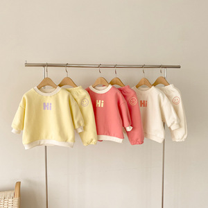 <span class=keywords><strong>Kids</strong></span> Clothing Set Pullover Face Print Camisola de manga comprida Toddler Girls Boys Tops Calças 2pcs Outfit Infant - Product Image 3