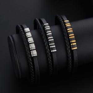 2024 Fashion Wholesale Anti-Allergy Stainless Steel Magnet Clasp <b>Women</b> Leather <b>Bracelet</b> - Product Image 6