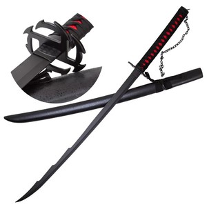 Épée de cosplay en métal noire Bleach Tensa Zangetsu Nouvelle Lune Kurosaki Ichigo, la plus populaire des séries anime - Product Image 3