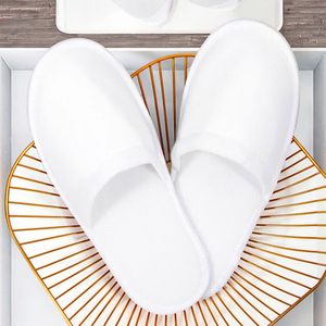 Pantofole Premium in Spugna per Hotel, Personalizzabili con Logo OEM, Suola in EVA, Monouso per <span class=keywords><strong>Spa</strong></span> - Product Image 4