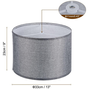 Abat-jour en tissu cylindrique, design minimaliste, installation facile, accessoire de lampe - Product Image 2