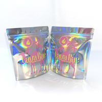 Scellage à chaud imprimé personnalisé 3.5 28g 1oz 1lb Candy Doypack Pochette debout anti-odeur Emballage en plastique Sacs Mylar ZipLock