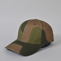 Gorras de algodón de camuflaje con logotipo bordado personalizado CE ISO, gorras ajustadas, gorras de béisbol deportivas de camuflaje para exteriores, senderismo, caza, jungla