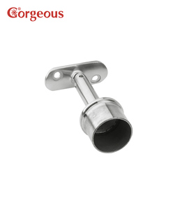 Corrimano per balaustra in acciaio inossidabile con supporto mobile per corrimano a parete e vetro - Product Image 3