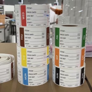 Nhà Hàng nhà bếp ngày tuần dán nhãn thực phẩm dính giấy cho tủ lạnh lưu trữ ngày nhãn container Túi lọ - Product Image 1
