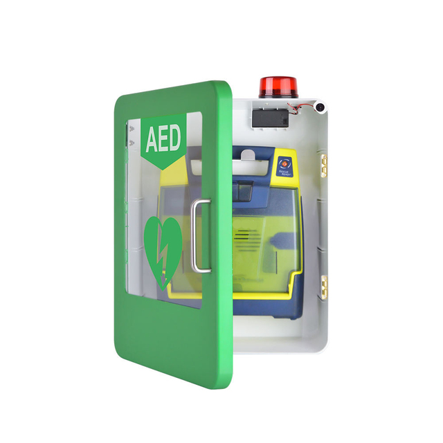 Hot Selling Wall Aed Cabinet with Light Alarm Metal Box AED Cabinet with Automated External Defibrillator Holder First Aid Box