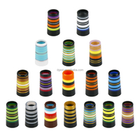 Usine en gros personnalisé coloré Oem fer bois accessoires multi-anneau haute qualité en plastique noir 0370 clubs de golf viroles