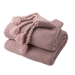 Couverture en coton et tricot Raschel de luxe, de haute qualité, portable et confortable, jeté pour canapé et lit, pour l'automne et l'hiver - Product Image 5