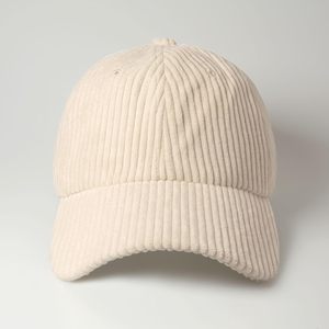 Corduroy Baseball Cap Unisex Adjustable Lightweight Casual Curved Brim Cotton Yarn Material - Product Image 2
