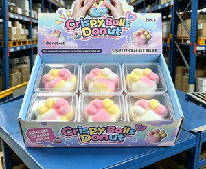 Nuova Offerta Calda: Giocattolo Antistress Squishy ASMR a Forma di Ciambella con Guscio Croccante in Cera, Scatola a Sorpresa, Macaron, Zampa, Banana, Mangostano Assortiti - Product Image 2