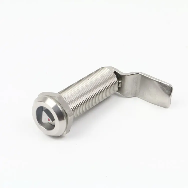 Stainless Steel Tubular quarter turn Cam Latch Height 62mm Cabinet Door Cam 1/4 Lock Longer lock cylinder