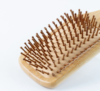 Brosse à cheveux en bois à prix direct usine pour démêler, lisser et sécher les cheveux, avec fonction de massage du cuir chevelu