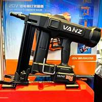 Pistolet à clous sans fil Vanz WZ-100 de qualité industrielle, moteur sans balais, batterie lithium-ion 4.0Ah, pour acier inoxydable et bois, longueur de clou 1-2.5 pouces