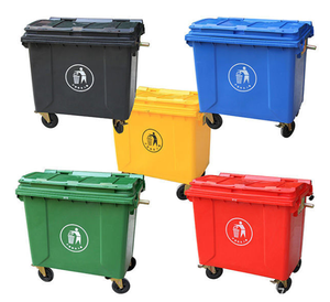 Trash Can 120/240/360 Liter Customize Color Plastic <strong>Rubbish</strong> Garbage Dust Waste <strong>Bins</strong> with Wheels/Lid/Foot Pedal - Product Image 4