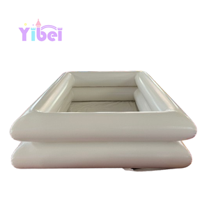 <span class=keywords><strong>สระ</strong></span>ว่ายน้ำเป่าลมพีวีซีทรงสี่เหลี่ยม2*3ม. สำหรับงานแต่งงานดีไซน์สีขาว - Product Image 1