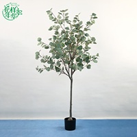 Nordischer Stil 180cm Künstlicher Eukalyptus-Bonsai-Baum Heimdekoration für Feiertage Valentinstag Festliche Weihnachten
