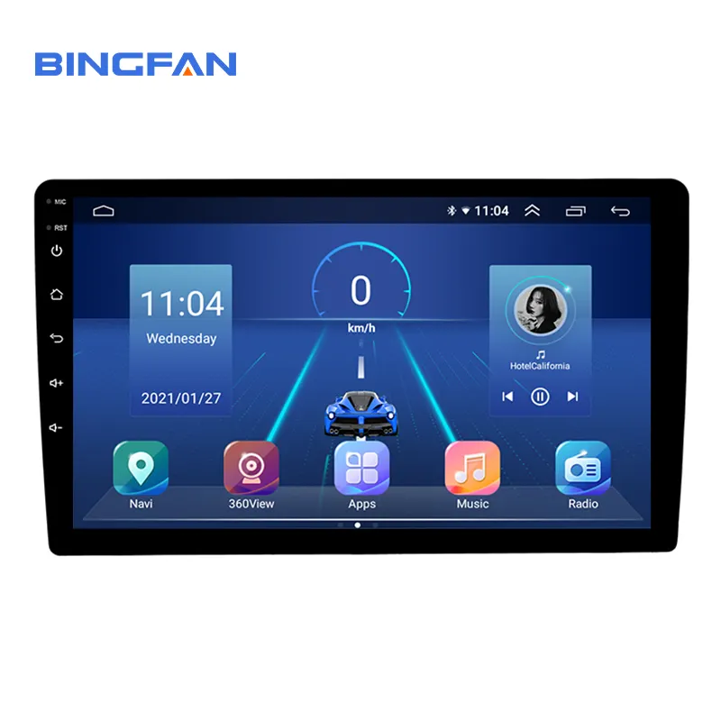 9 "Android 12 8 Core 4 + 64G Carplayเครื่องเล่นดีวีดีรถยนต์Universal WIFI BT FM/AM 4G RDS DSP DVRรถวิทยุPantalla Para automovi