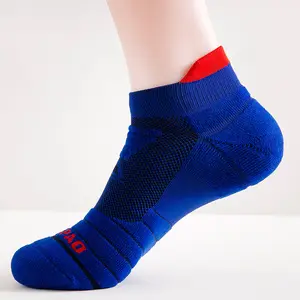 Wholesale Athletic Cotton Cushioned Ankle Sock Low Cut Compression Running Sock For Men And Women