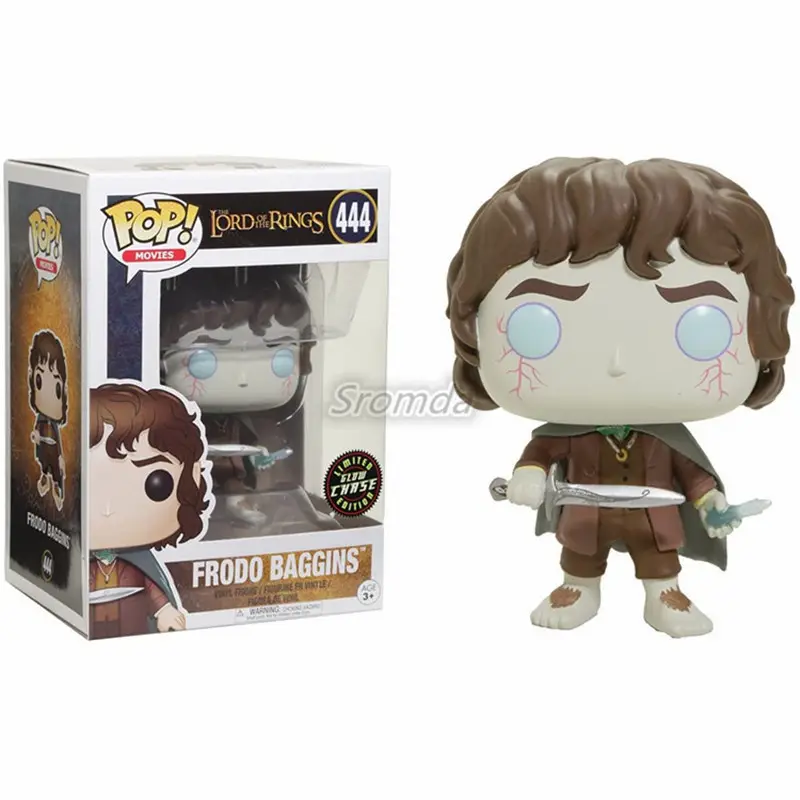 Atacado o senhor dos filmes anéis pop frodo baggins #444 pvc figura de vinil brinquedo