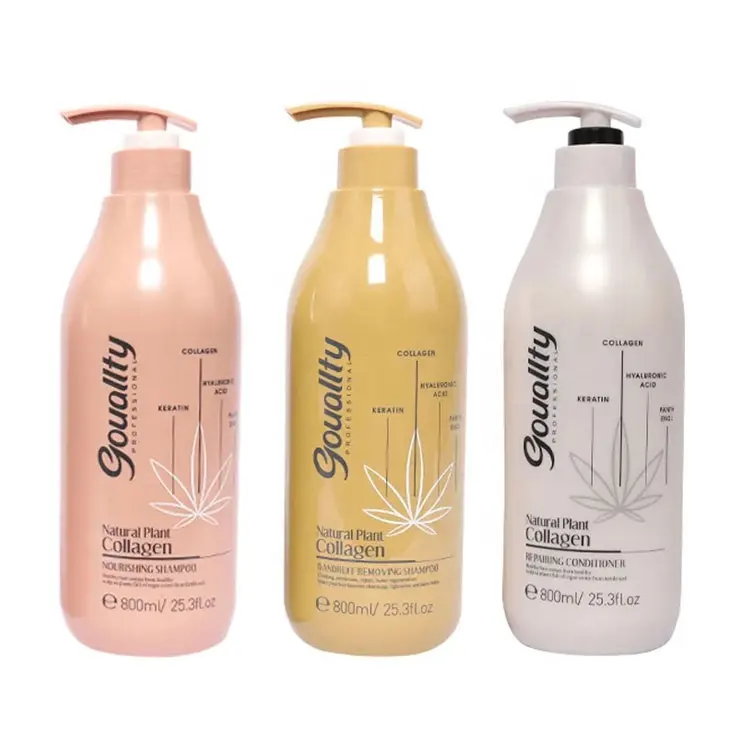 Benutzer definierte Handelsmarke Keratin Kollagen Pflanzen extrakt Kräuter Anti Schuppen Shampoo Beste Bio Haarpflege Shampoo und Conditioner